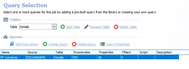 Queries for the PF_ContentScans Job