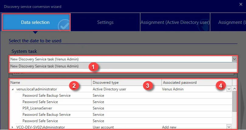 data selection