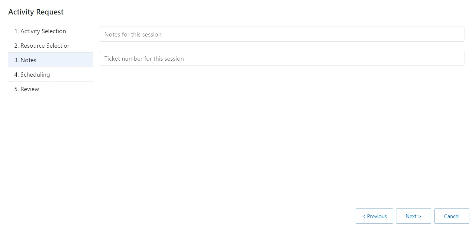 Create Session Notes Page