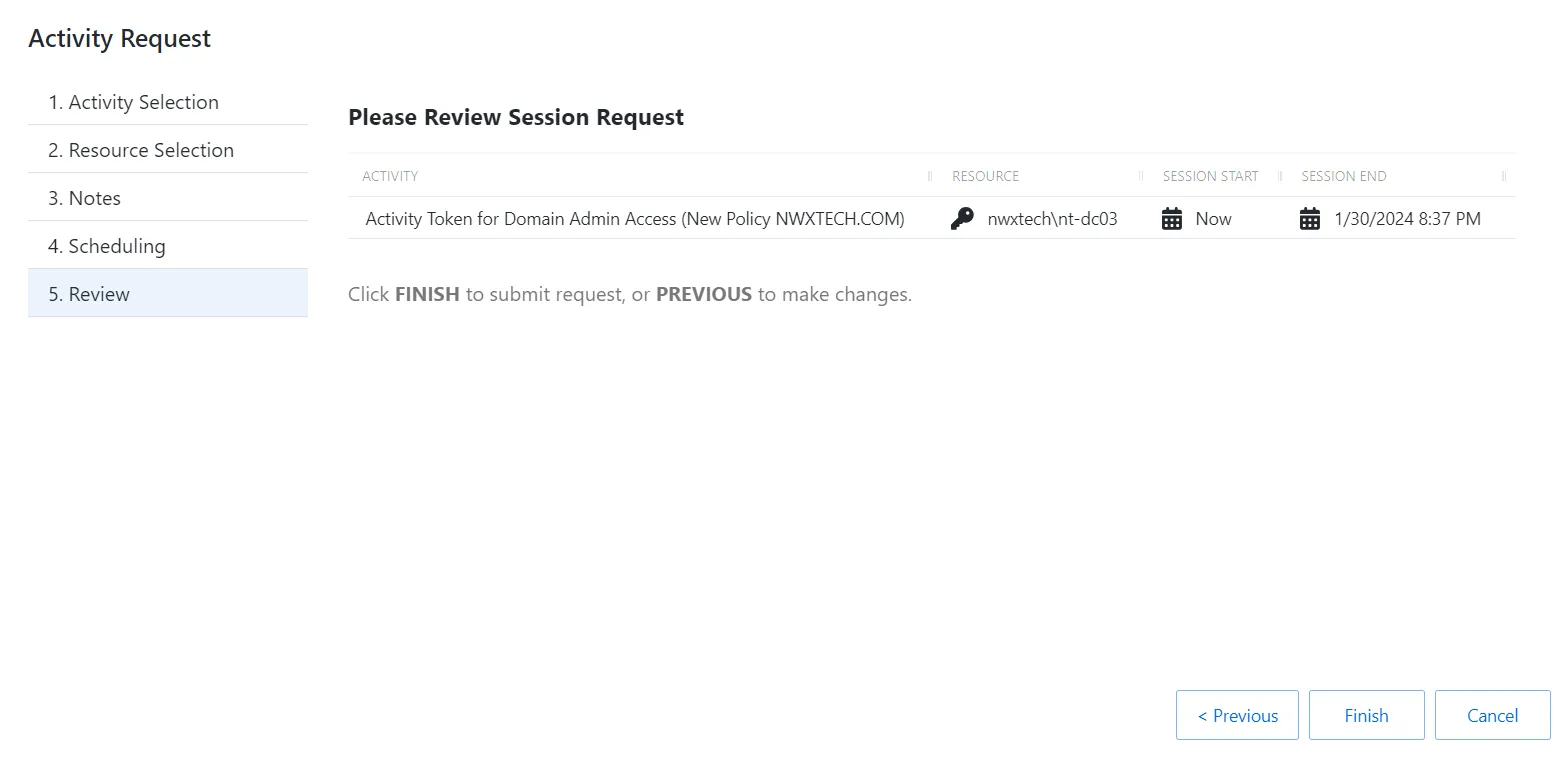 Create Session Review Page