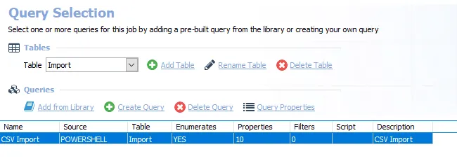 Queries for the AnyID_CSV Job
