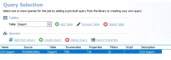 Queries for the AnyID_CSV Job