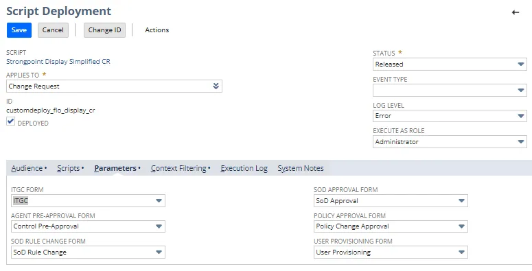 Select your custom forms