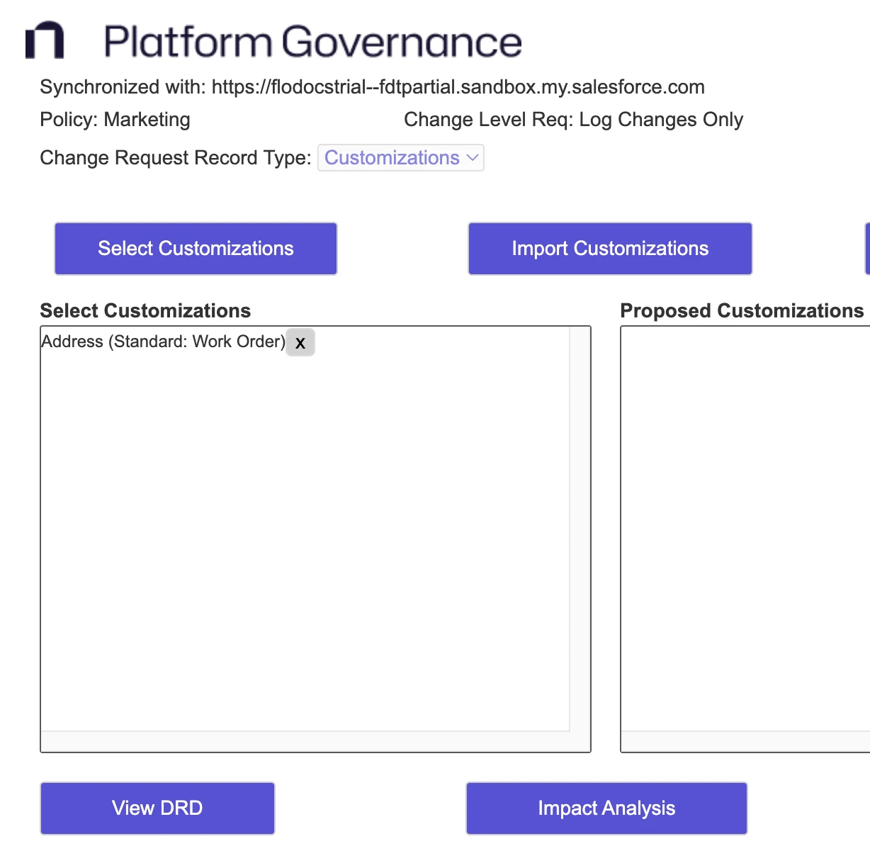 Add an existing customization