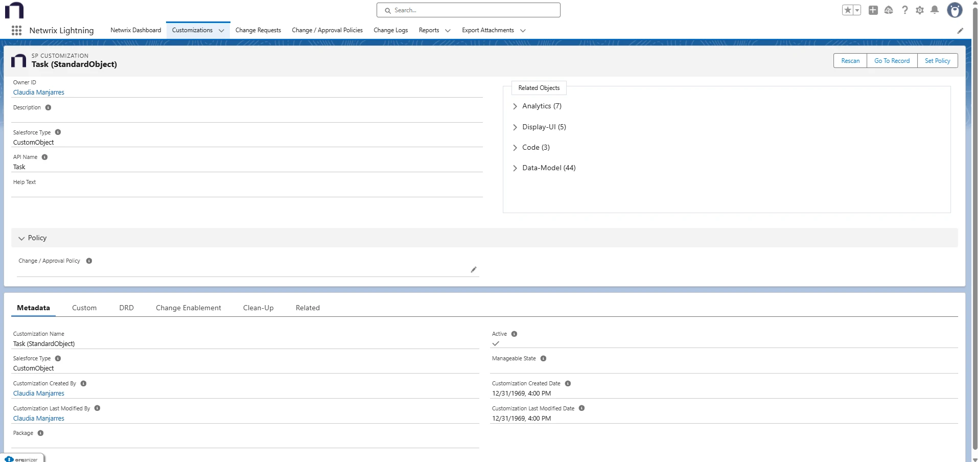 Strongpoint Lightning Customization Record