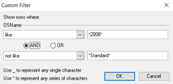 Creating a Custom Filter