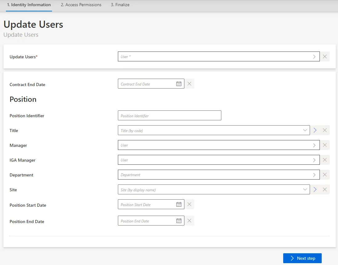 Multiple Updates Form