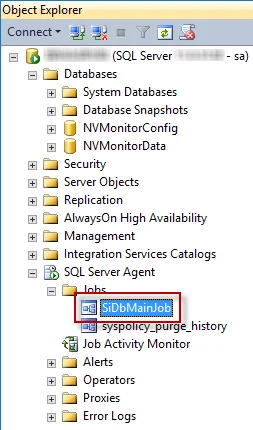 Database Maintenance job in Microsoft SQL Server Management Studio