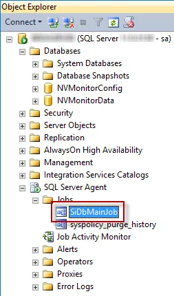 Database Maintenance job in Microsoft SQL Server Management Studio