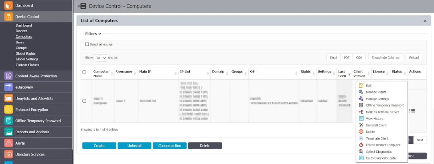 Debug Logging Actions