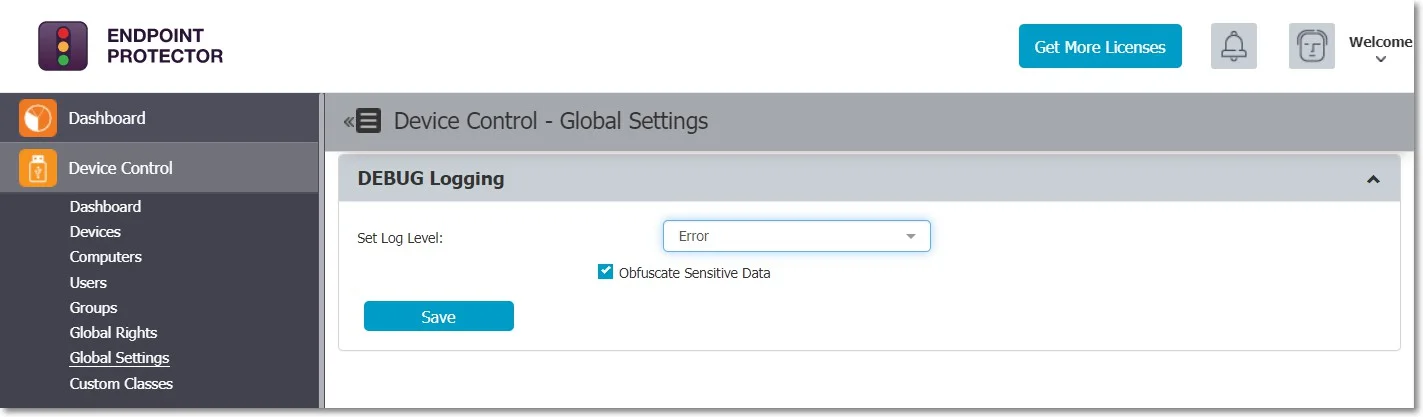 Used to debug feature and collect logs