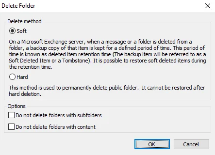 Delete Folder Window