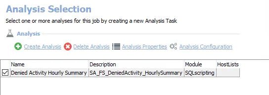 Analysis Tasks for the FS_DeniedActivity Job