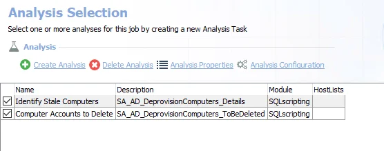Analysis Tasks for the AD_DeprovisionComputers Job