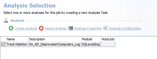 Analysis Tasks for AD_DeprovisionComputers_Status Job