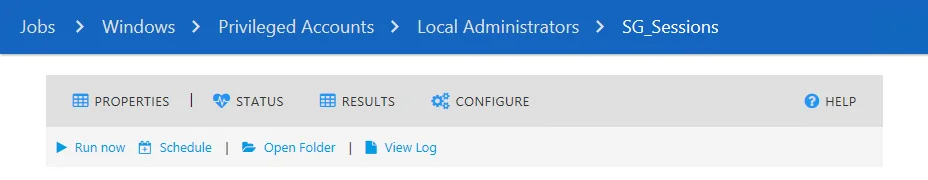 Job Description page options