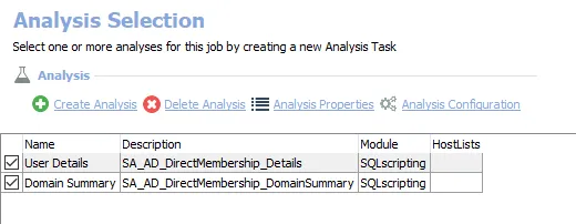 Analysis Tasks for the AD_DirectMembership Job