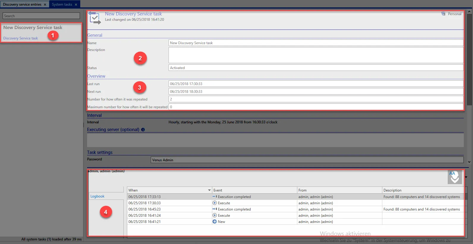 new discovery service task