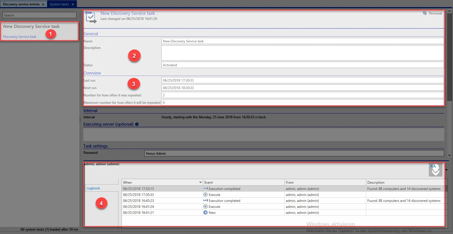 new discovery service task