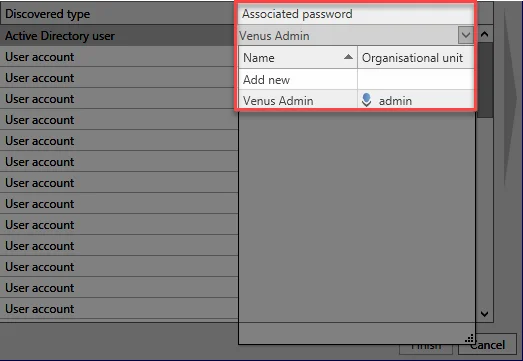 Filter for discovered data