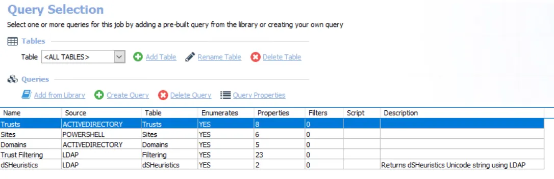 Query Selection