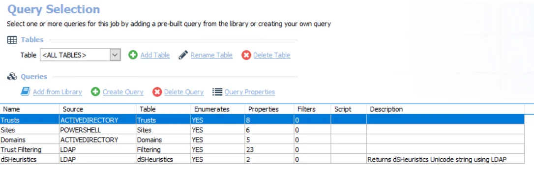 Query Selection