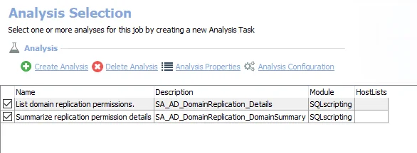 Analysis Tasks for the AD_DomainReplication Job