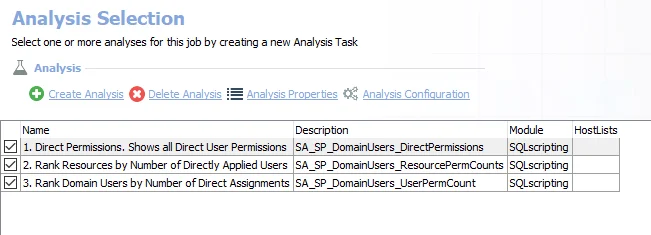 Analysis Tasks for the SP_DomainUsers Job