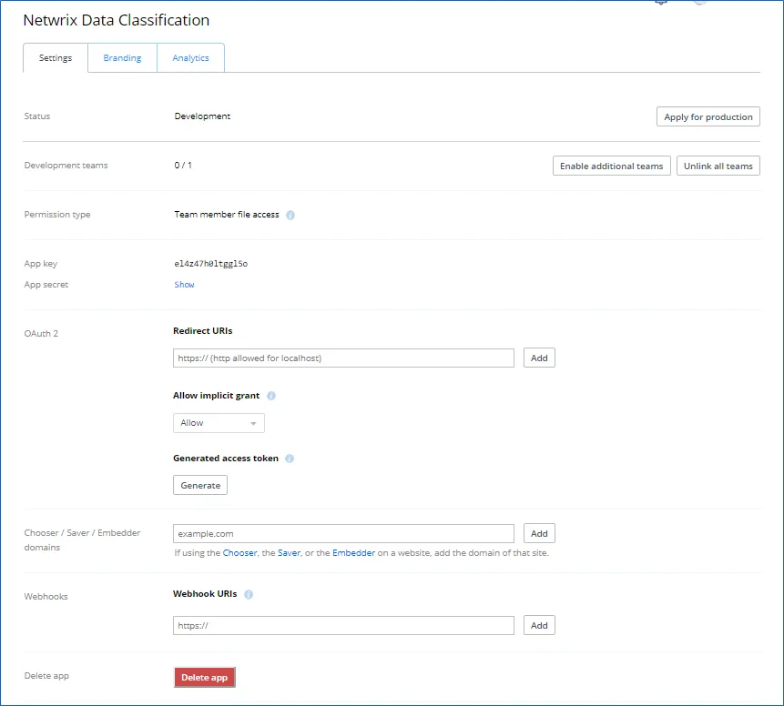 dropbox_authorize_app