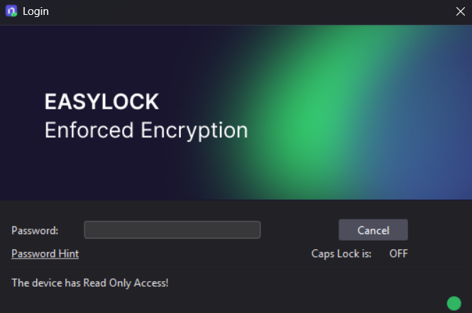 Enforced Encryption Read-Only Mode
