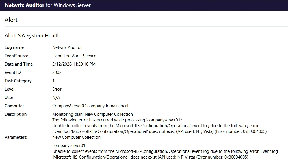 emailhealthstatusevent