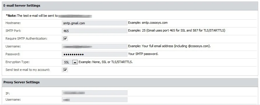  Endpoint Protector E-mail Server Settings