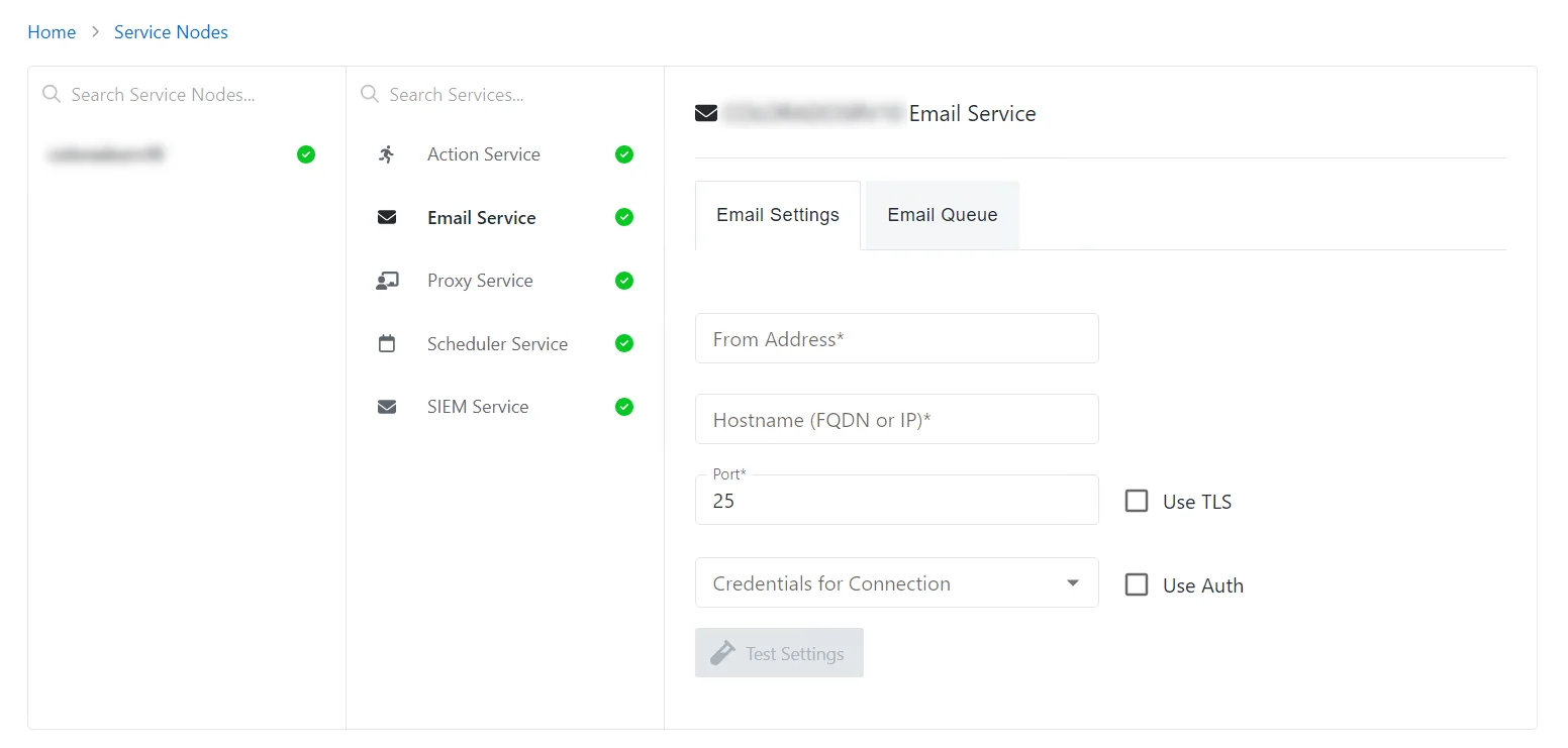 Email Services Page