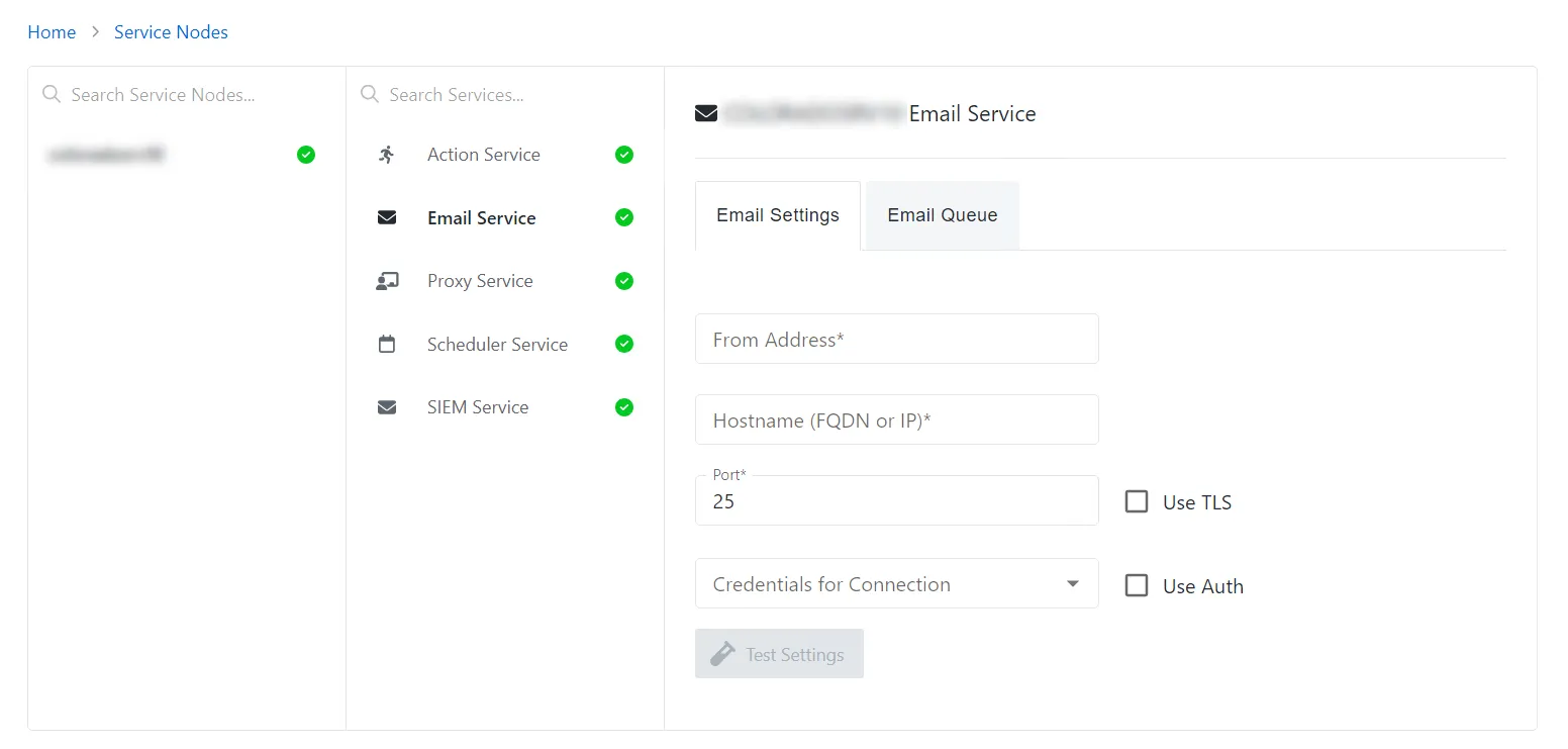 Email Services Page