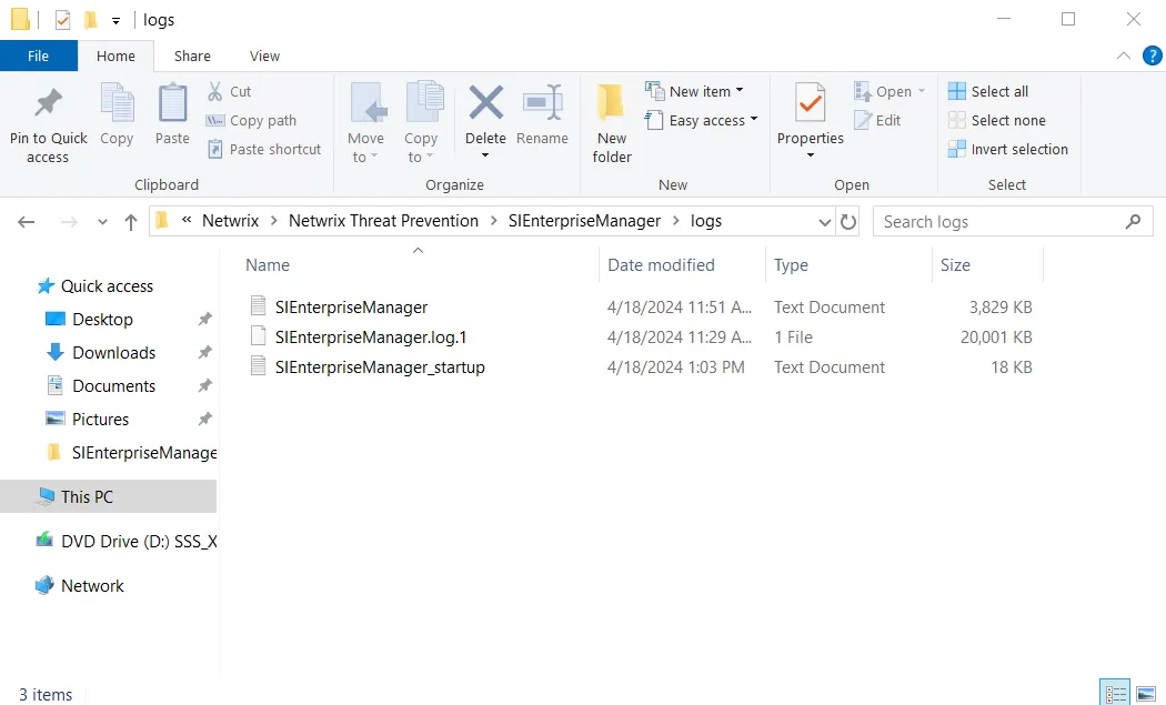 Enterprise Manager Log File Location