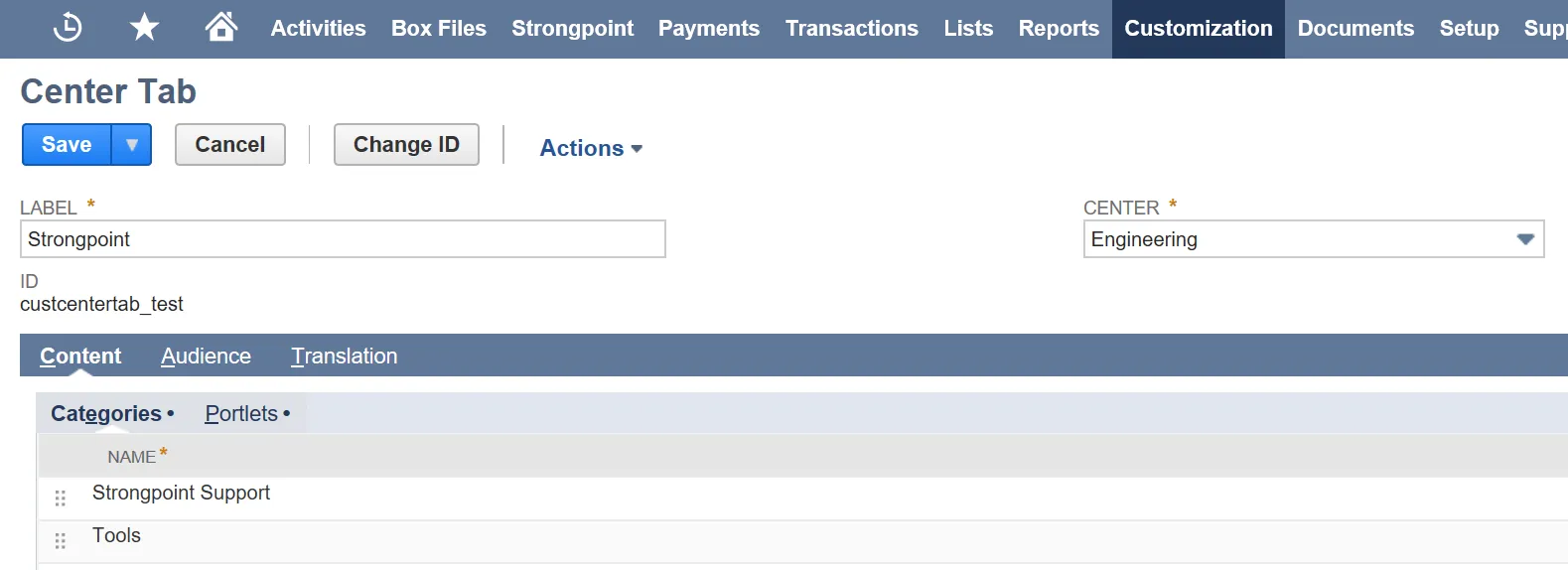 Saving to Engineering Center.