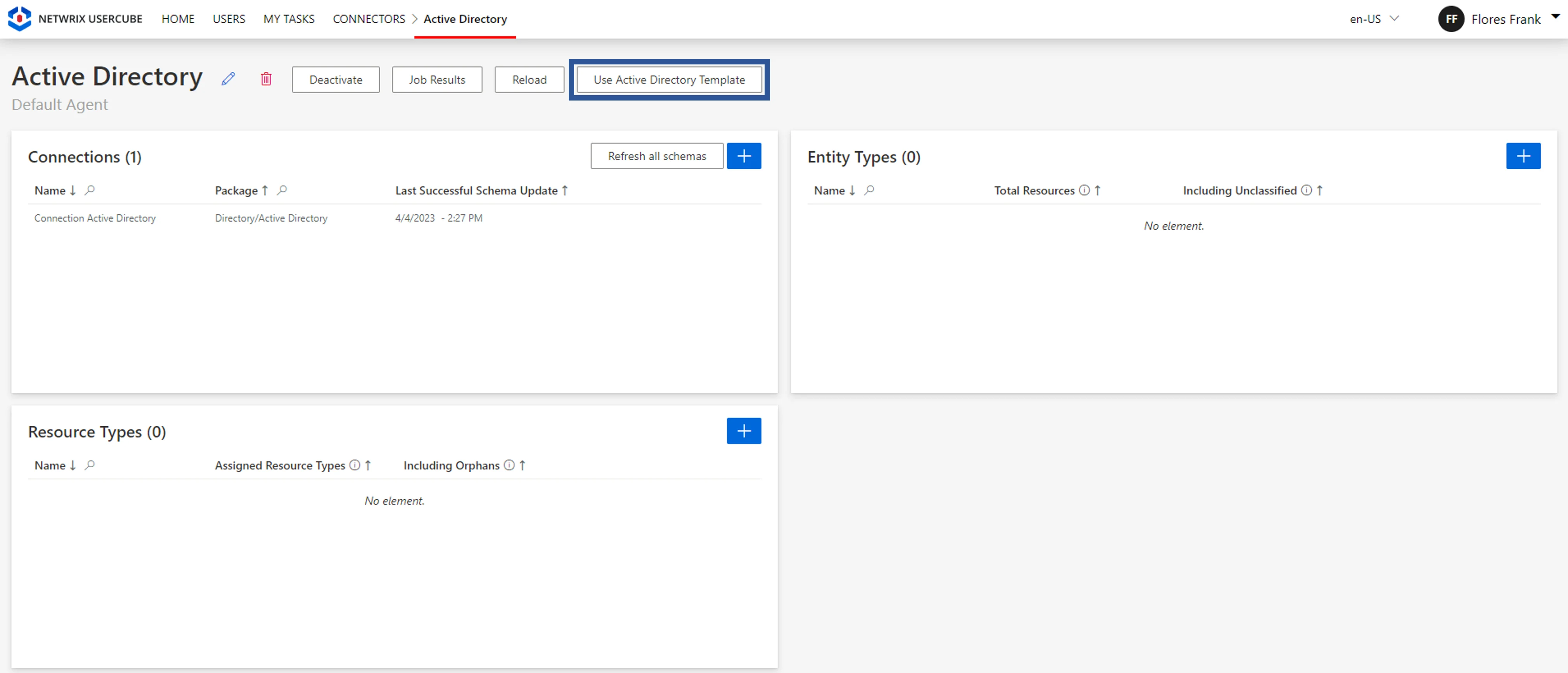 Entity Type - AD Template