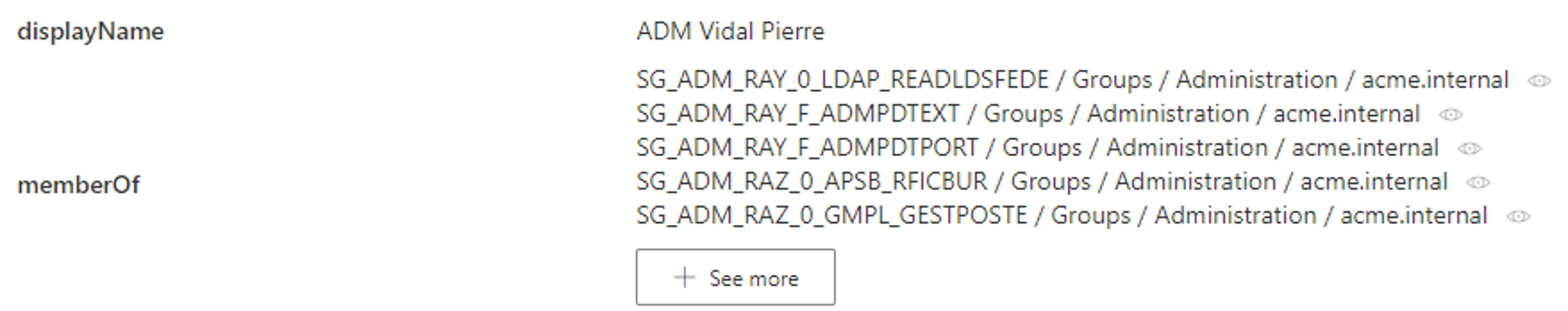 Navigation Property - memberOf