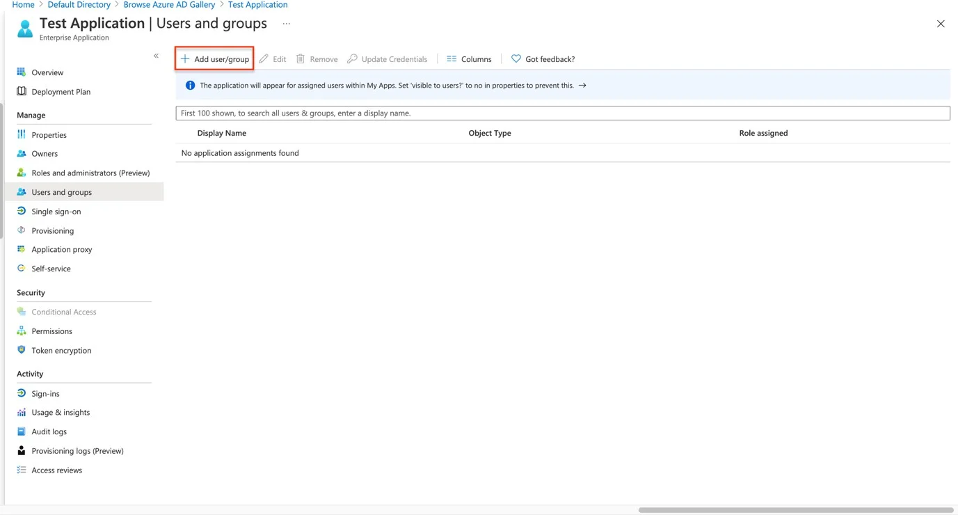 Add user/group