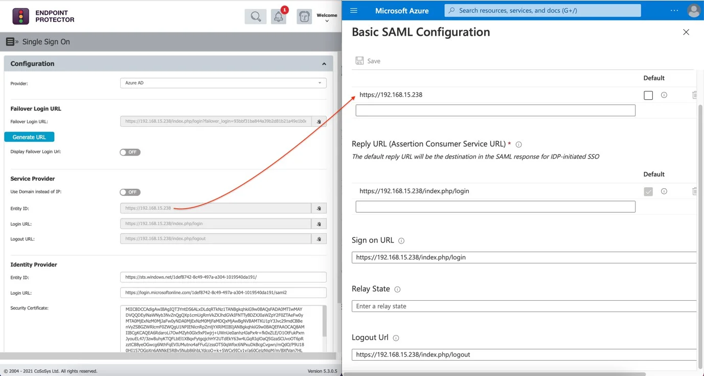 On the Endpoint Protector Server Copy the data from Endpoint Protector Service Provider