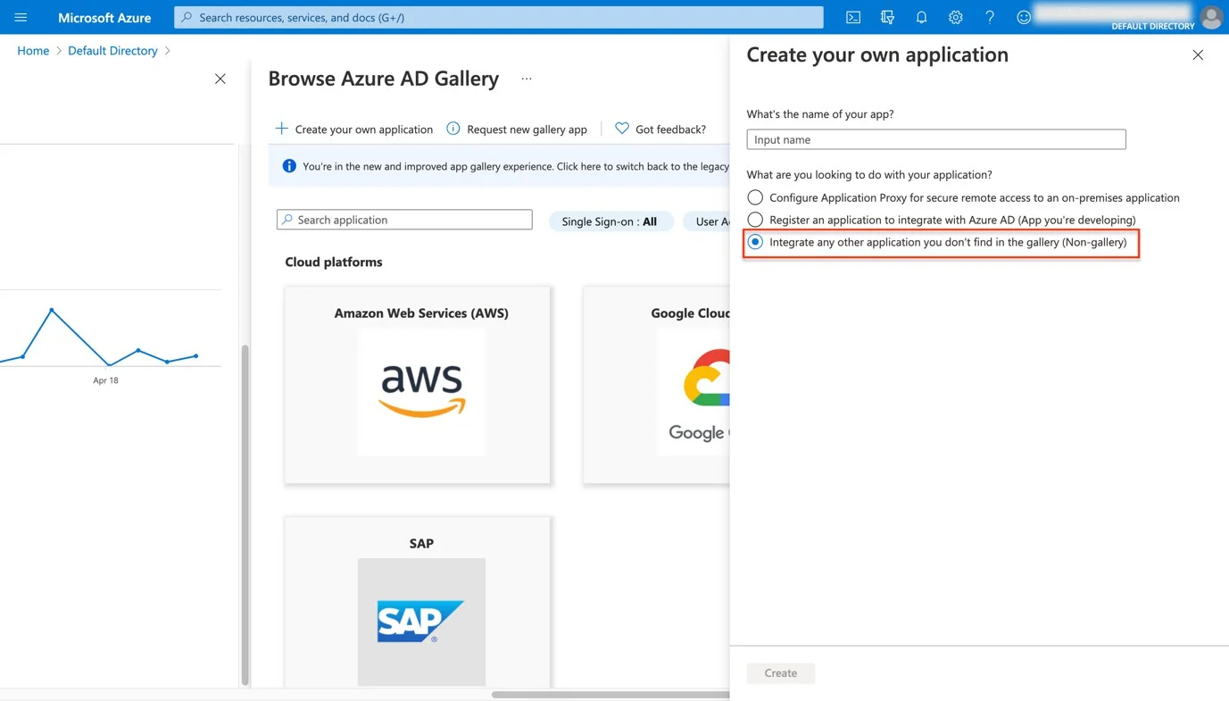 Integrate any other application you don’t ﬁnd in the gallery