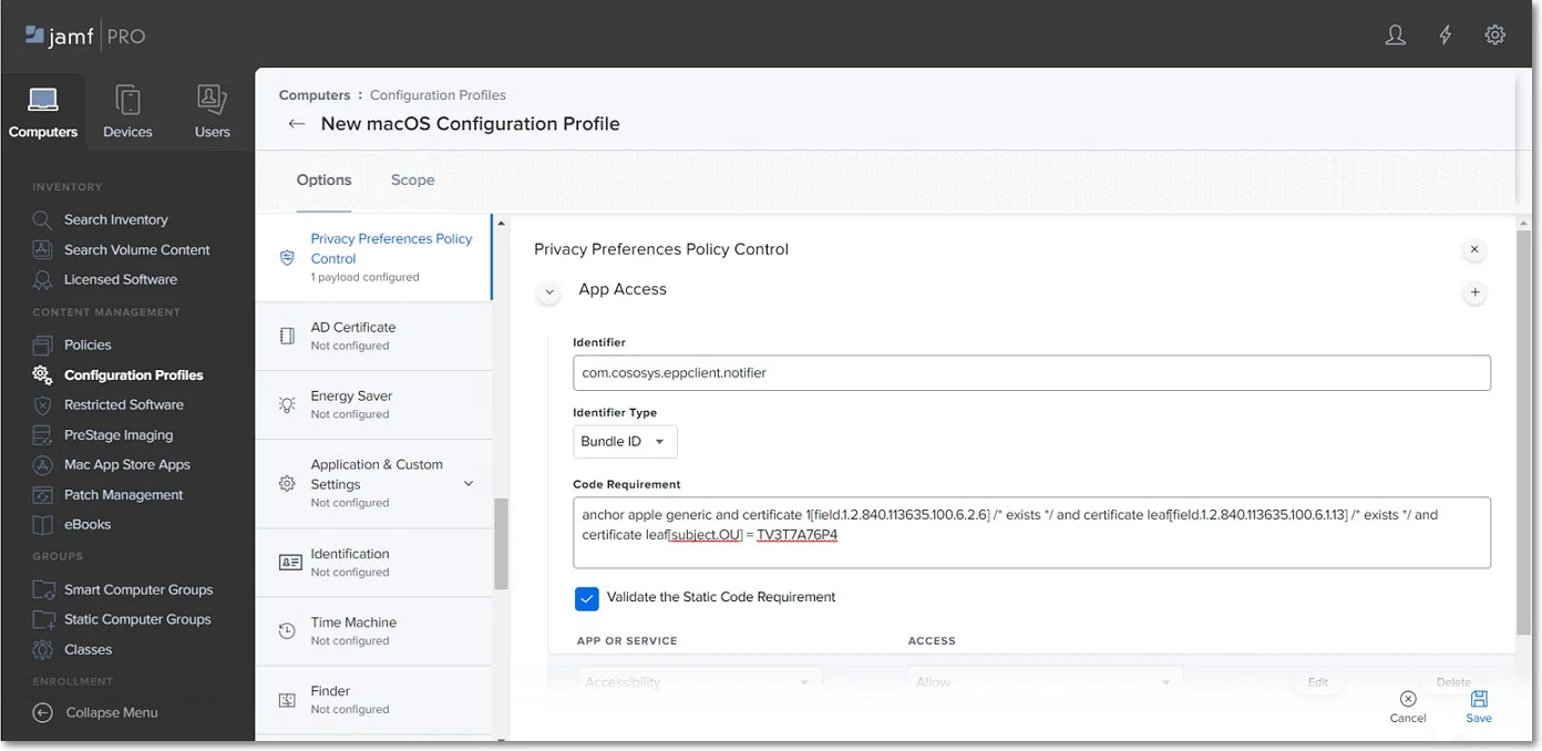 Configuring EPPNotifier Settings