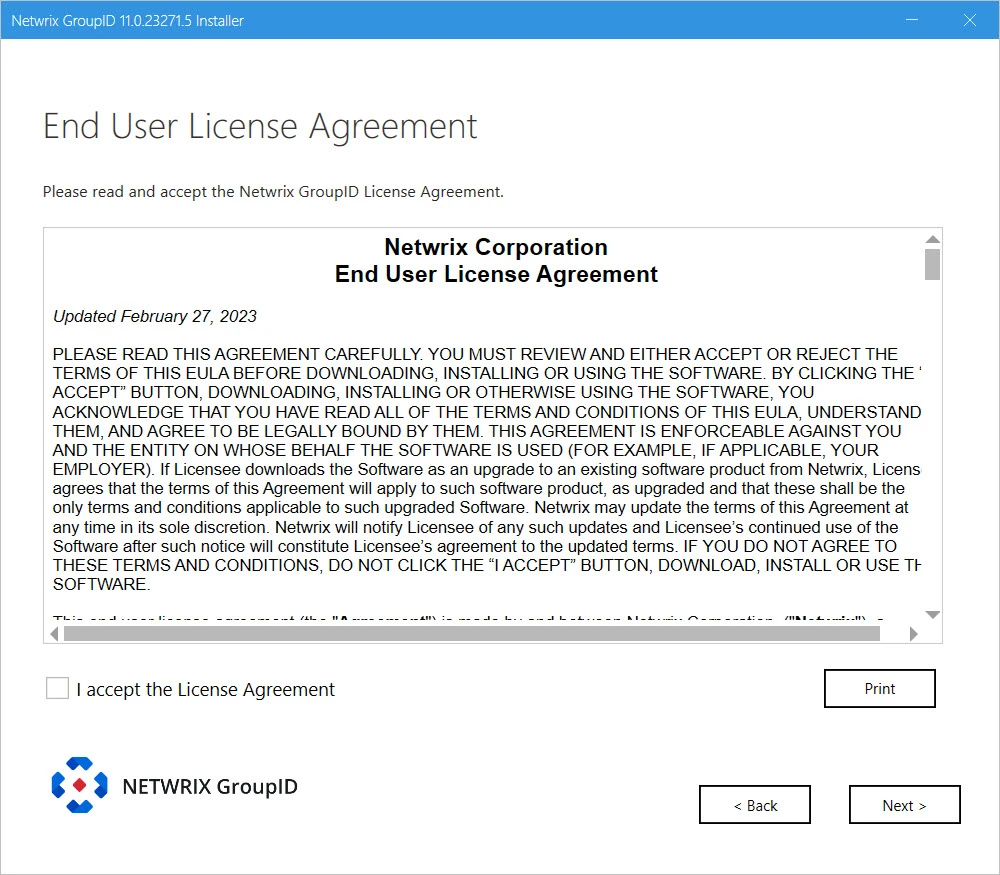 End User License Agreement