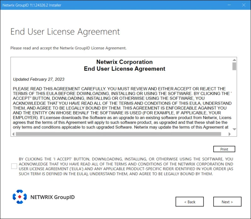 End User License Agreement
