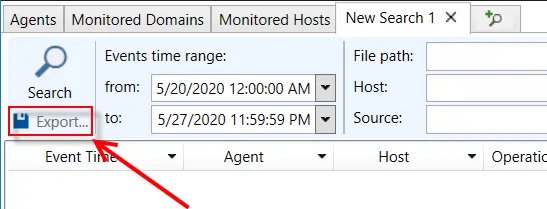 Export Button