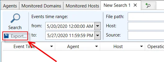 Export Button