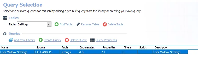 Queries for the EX_Features Job