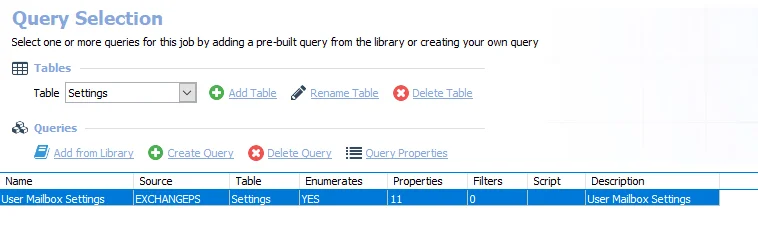 Queries for the EX_Features Job