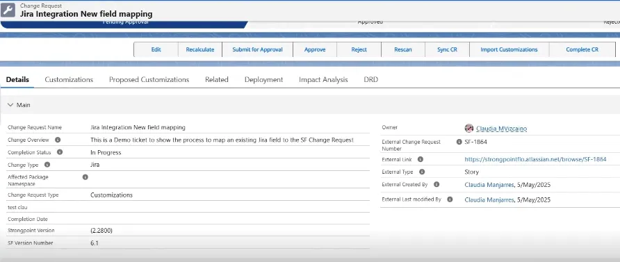 Verify the Change Request