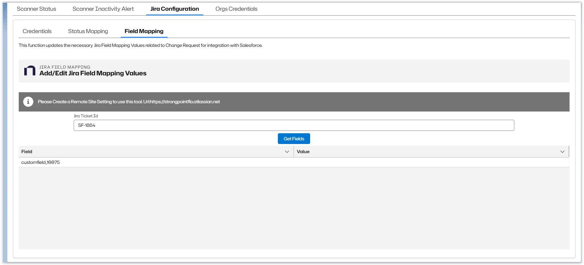 Get Fields for mapping